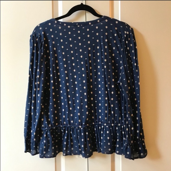 Lucky Brand Boho Top with Tassels size Medium - Picture 8 of 9